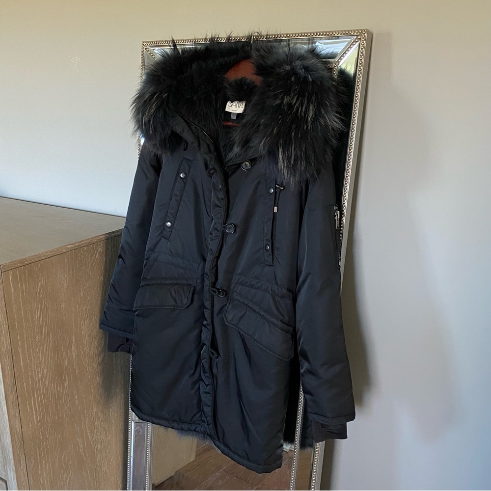 SAM. New York real fur parka size S
